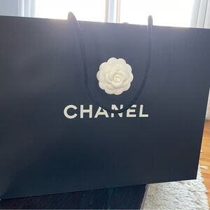 Chanel Shopping Bag and Flower accessory